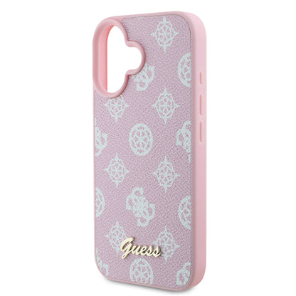 Θήκη MagSafe για Apple iPhone 16, Guess, Peony Script, Ροζ