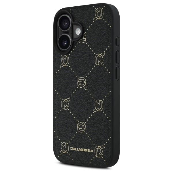 Θήκη MagSafe για Apple iPhone 16, Karl Lagerfeld, Karl's Head, Μαύρη