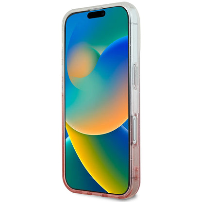 Θήκη MagSafe για Apple iPhone 16 Plus, Guess, IML Glitter Gradient, Ροζ
