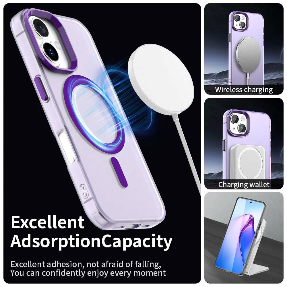 Θήκη MagSafe για Apple iPhone 16 Plus, Techsuit, CandyCase, Μωβ