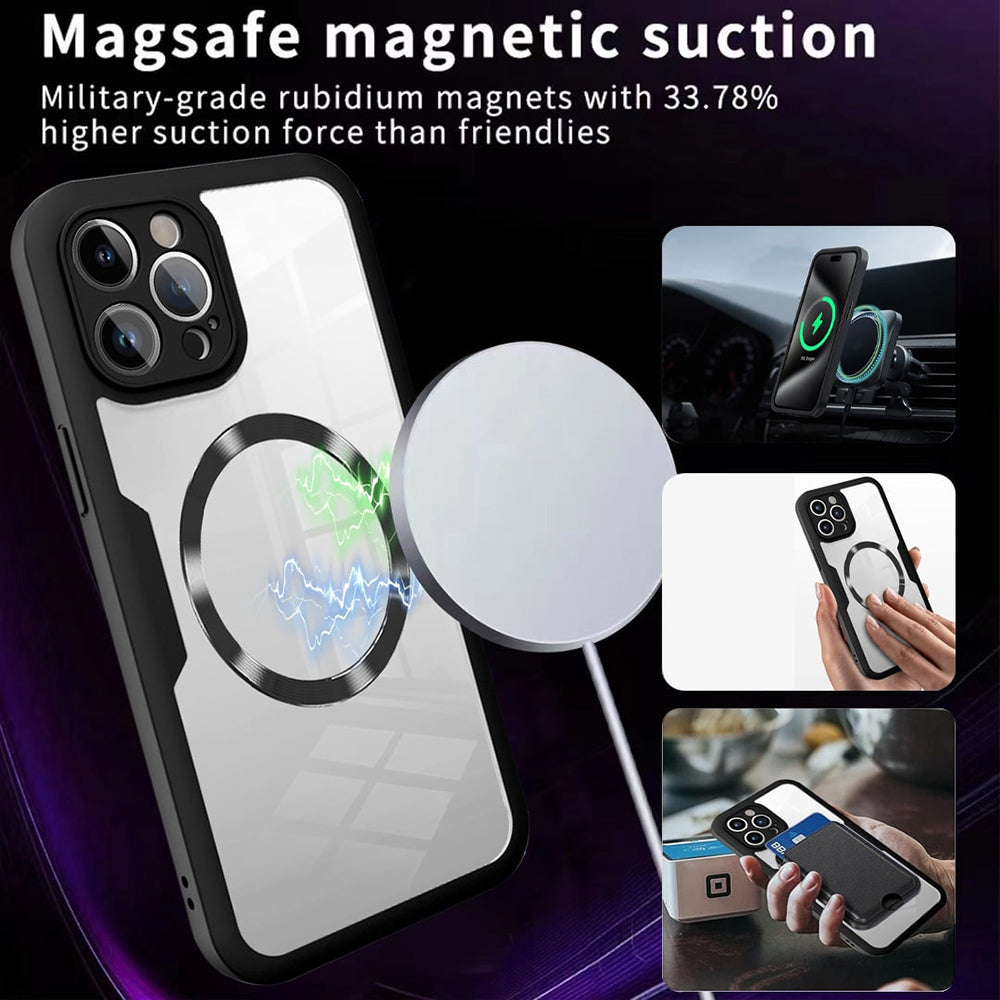 Θήκη MagSafe για Apple iPhone 16 Plus, Techsuit, ColorVerse 360, Μαύρο