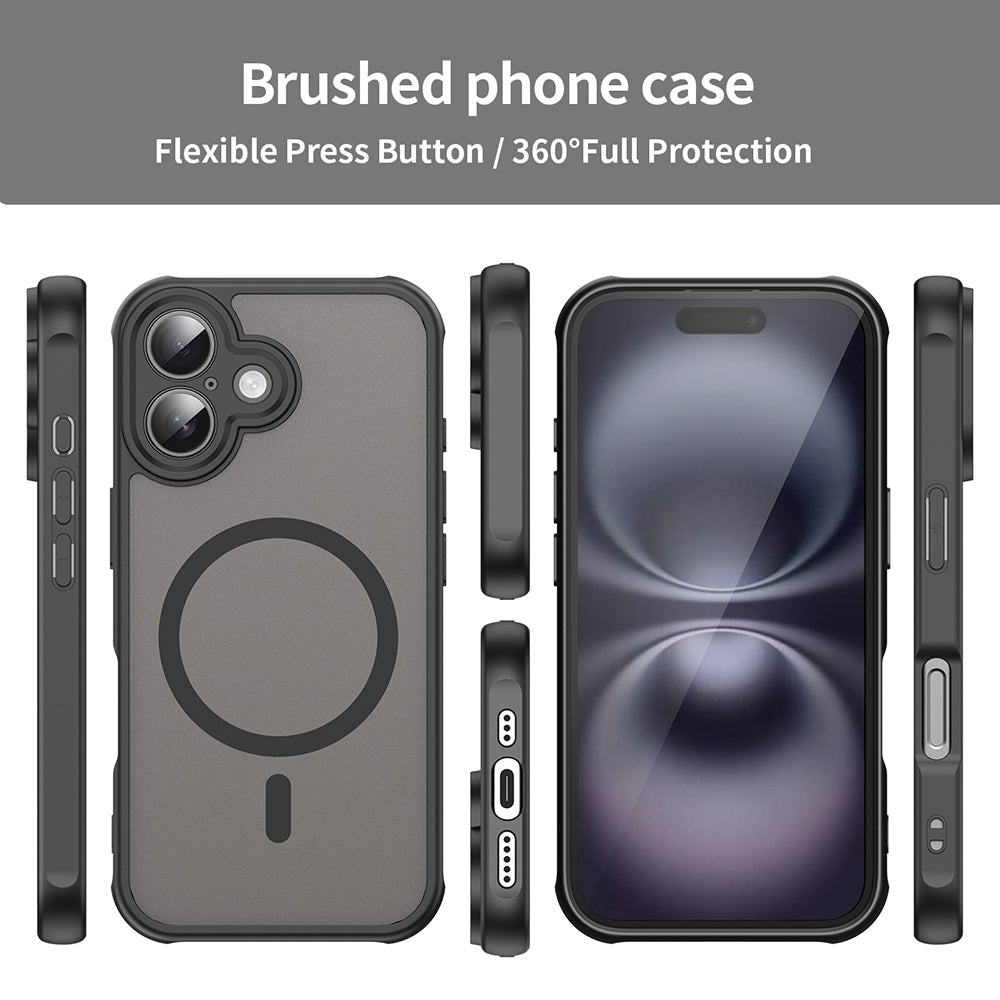 Θήκη MagSafe για Apple iPhone 16 Plus, Techsuit, HaloFrost II, Μαύρο
