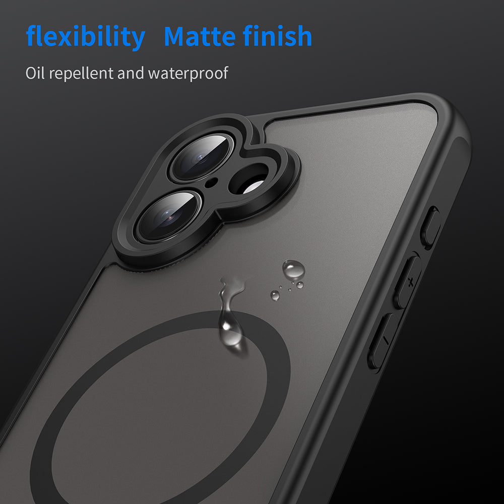 Θήκη MagSafe για Apple iPhone 16 Plus, Techsuit, HaloFrost II, Μαύρο