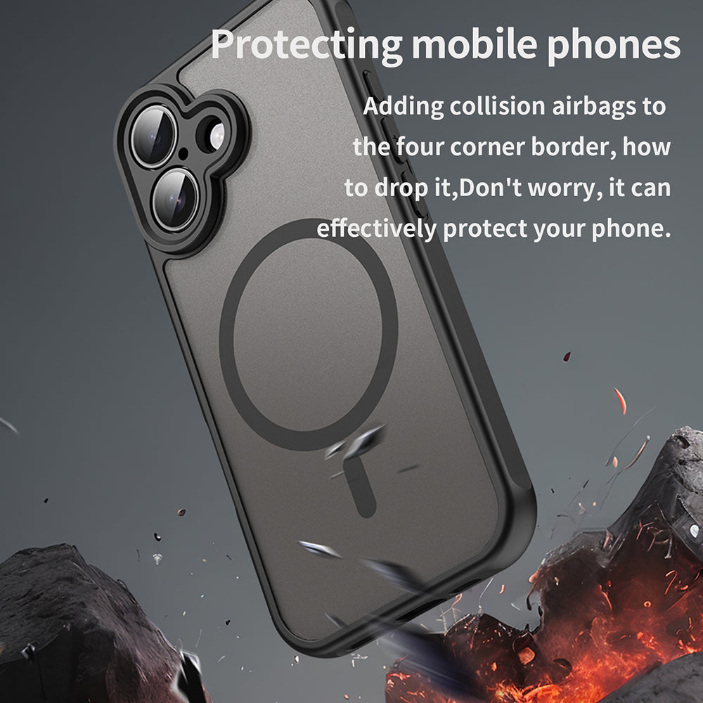 Θήκη MagSafe για Apple iPhone 16 Plus, Techsuit, HaloFrost II, Μαύρο