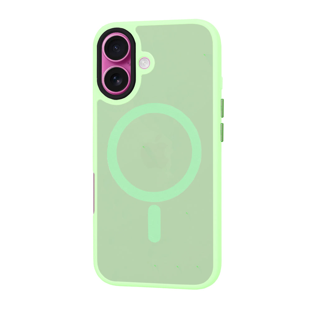 MagSafe Case for Apple iPhone 16 Plus, Techsuit, HaloFrost, Light Green