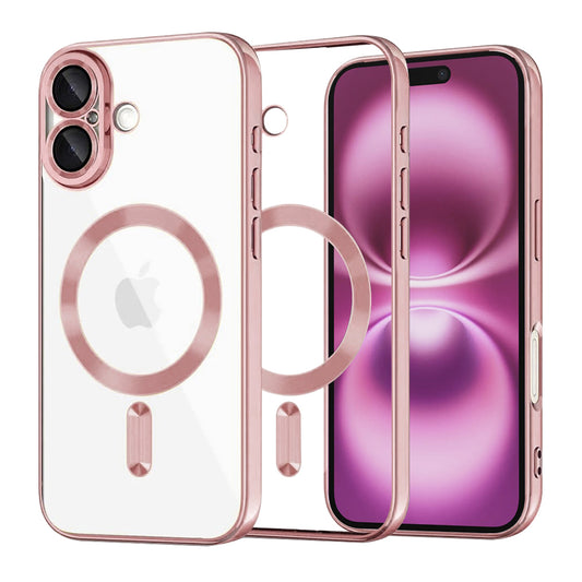 Θήκη MagSafe για Apple iPhone 16 Plus, Techsuit, Luxury Crystal, Ροζ