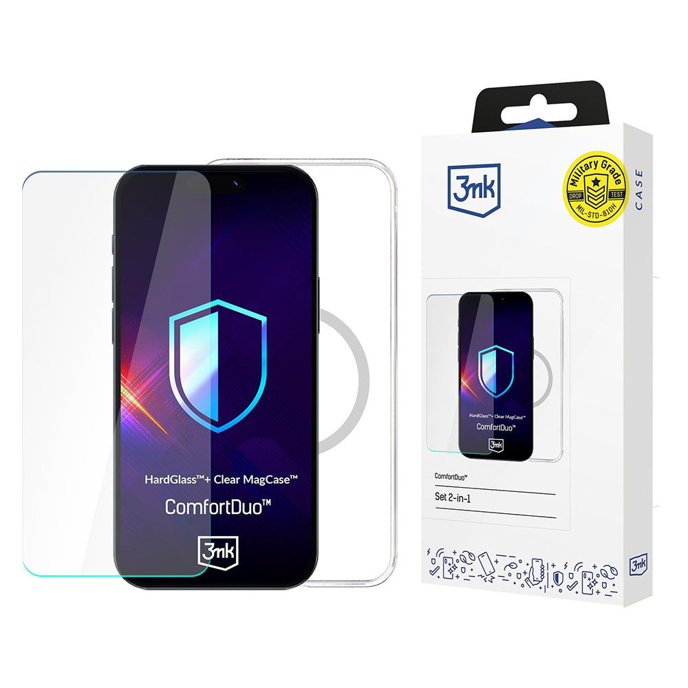 Θήκη MagSafe για Apple iPhone 16 Pro, 3MK, ComfortDuo, Διαφανής