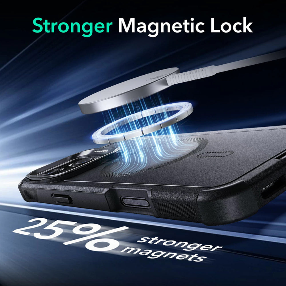 Θήκη MagSafe για Apple iPhone 16 Pro, ESR, Cyber Armor Kickstand, Πράσινη