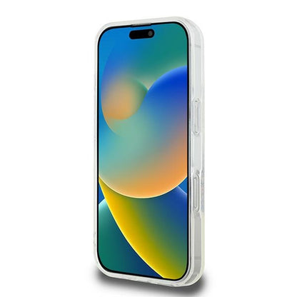 Θήκη MagSafe για Apple iPhone 16 Pro, Guess, IML Flowers Wreath, Διάφανη