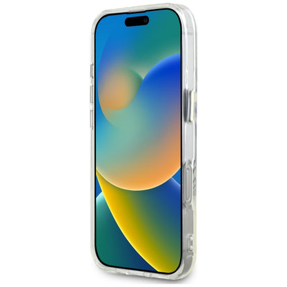 Θήκη MagSafe για Apple iPhone 16 Pro, Guess, IML Metal Colored Circle, Λευκή