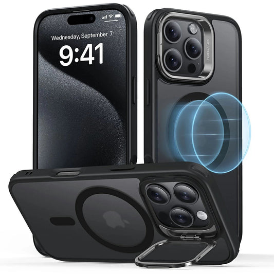 Θήκη MagSafe για Apple iPhone 16 Pro Max, ESR, Classic Hybrid Kickstand, Ματ Μαύρη