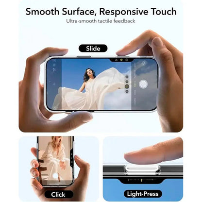 Θήκη MagSafe για Apple iPhone 16 Pro Max, ESR, Classic Hybrid Kickstand Slide, Διάφανη Μαύρη