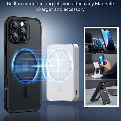 Θήκη MagSafe για Apple iPhone 16 Pro Max, ESR, Classic Hybrid, Μαύρο Σατινέ