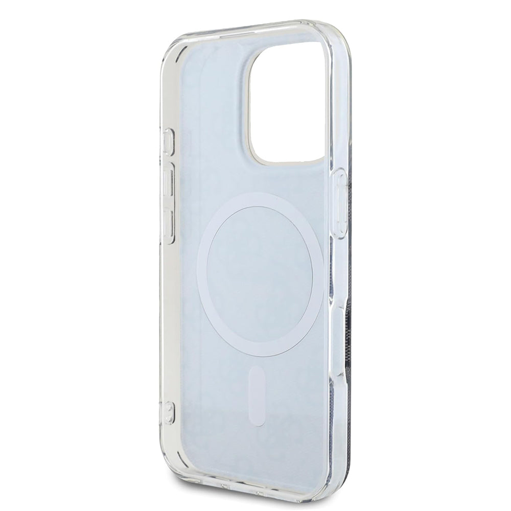 MagSafe Case for Apple iPhone 16 Pro Max, Guess, IML 4G, Black