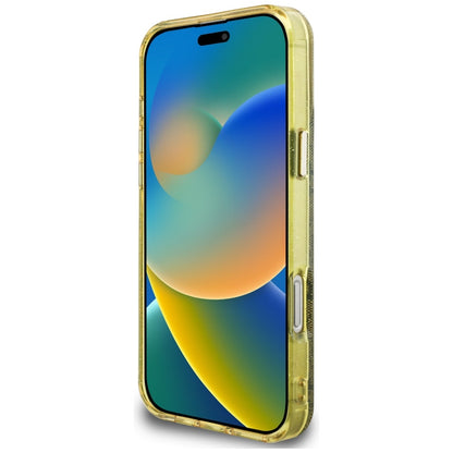 Θήκη MagSafe για Apple iPhone 16 Pro Max, Guess, IML Glitter 4G Circle Triangle, Καφέ