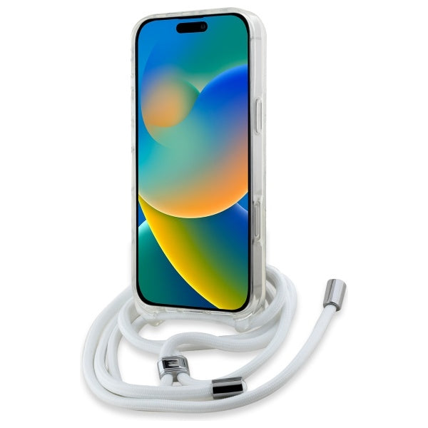 MagSafe Case for Apple iPhone 16 Pro Max, Karl Lagerfeld, IML Crossbody Karl's Head, Transparent