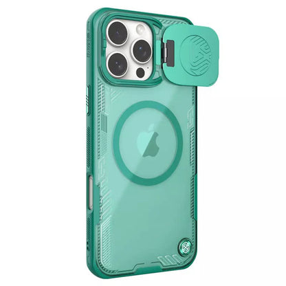 Θήκη MagSafe για Apple iPhone 16 Pro Max, Nillkin, Iceblade Prop (χωρίς άνοιγμα για κάμερα), Πράσινο