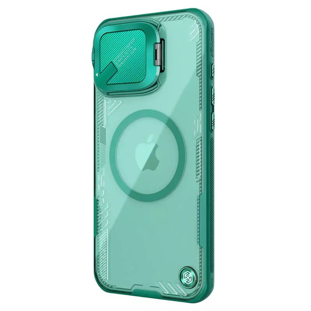 Θήκη MagSafe για Apple iPhone 16 Pro Max, Nillkin, Iceblade Prop (χωρίς άνοιγμα για κάμερα), Πράσινο