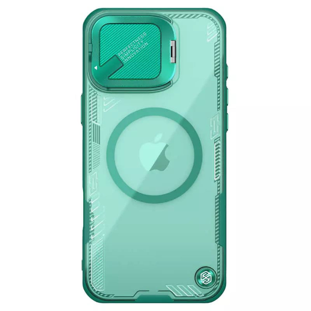 Θήκη MagSafe για Apple iPhone 16 Pro Max, Nillkin, Iceblade Prop (χωρίς άνοιγμα για κάμερα), Πράσινο