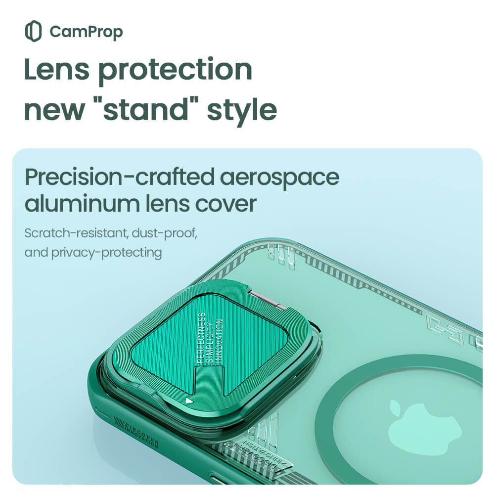 Θήκη MagSafe για Apple iPhone 16 Pro Max, Nillkin, Iceblade Prop (χωρίς άνοιγμα για κάμερα), Πράσινο