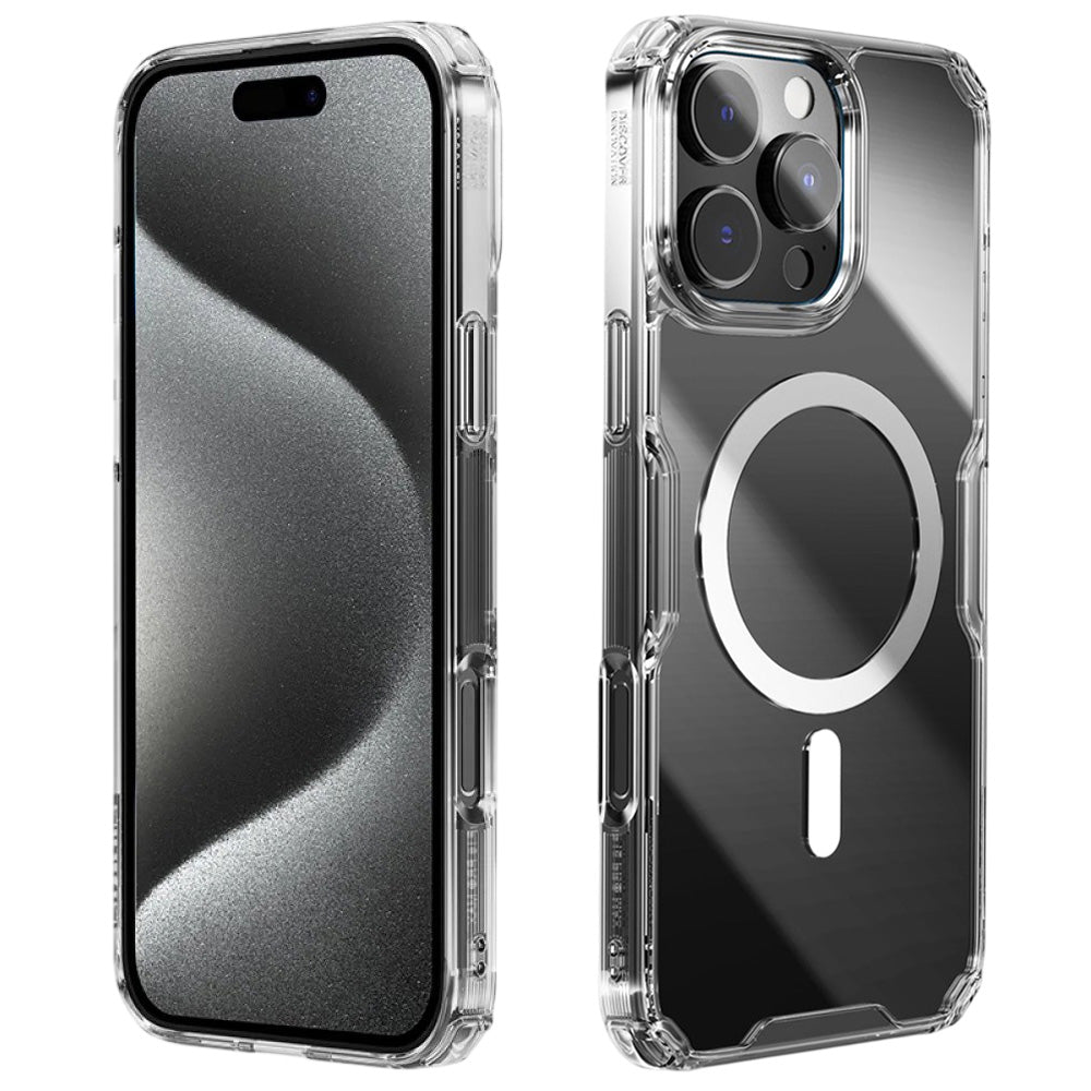 Θήκη MagSafe για Apple iPhone 16 Pro Max, Nillkin, Nature Pro, Διαφανής