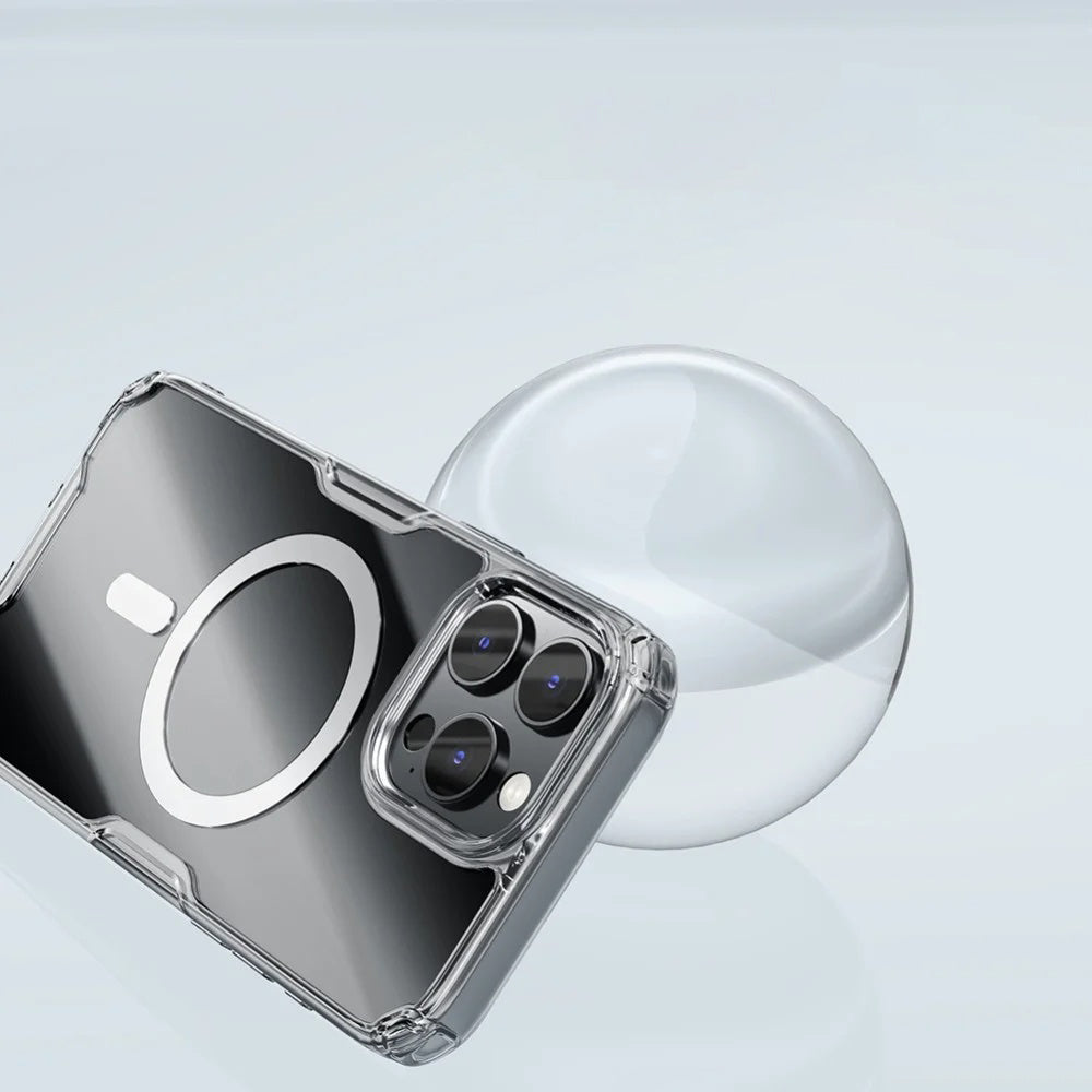 Θήκη MagSafe για Apple iPhone 16 Pro Max, Nillkin, Nature Pro, Διαφανής