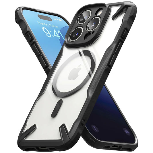 Θήκη MagSafe για Apple iPhone 16 Pro Max, Ringke, Fusion X, Μαύρη