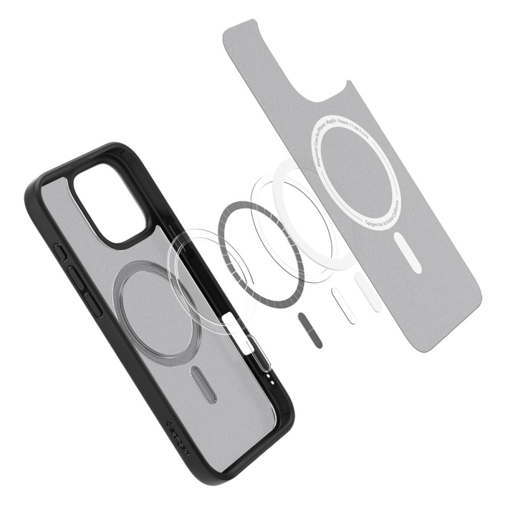 Θήκη MagSafe για Apple iPhone 16 Pro Max, Spigen, Ultra Hybrid, Μαύρη Ματ ACS08003