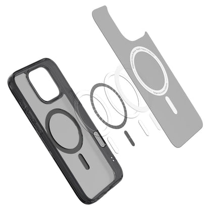 Θήκη MagSafe για Apple iPhone 16 Pro Max, Spigen, Ultra Hybrid T, Μαύρη Σατινέ ACS08507
