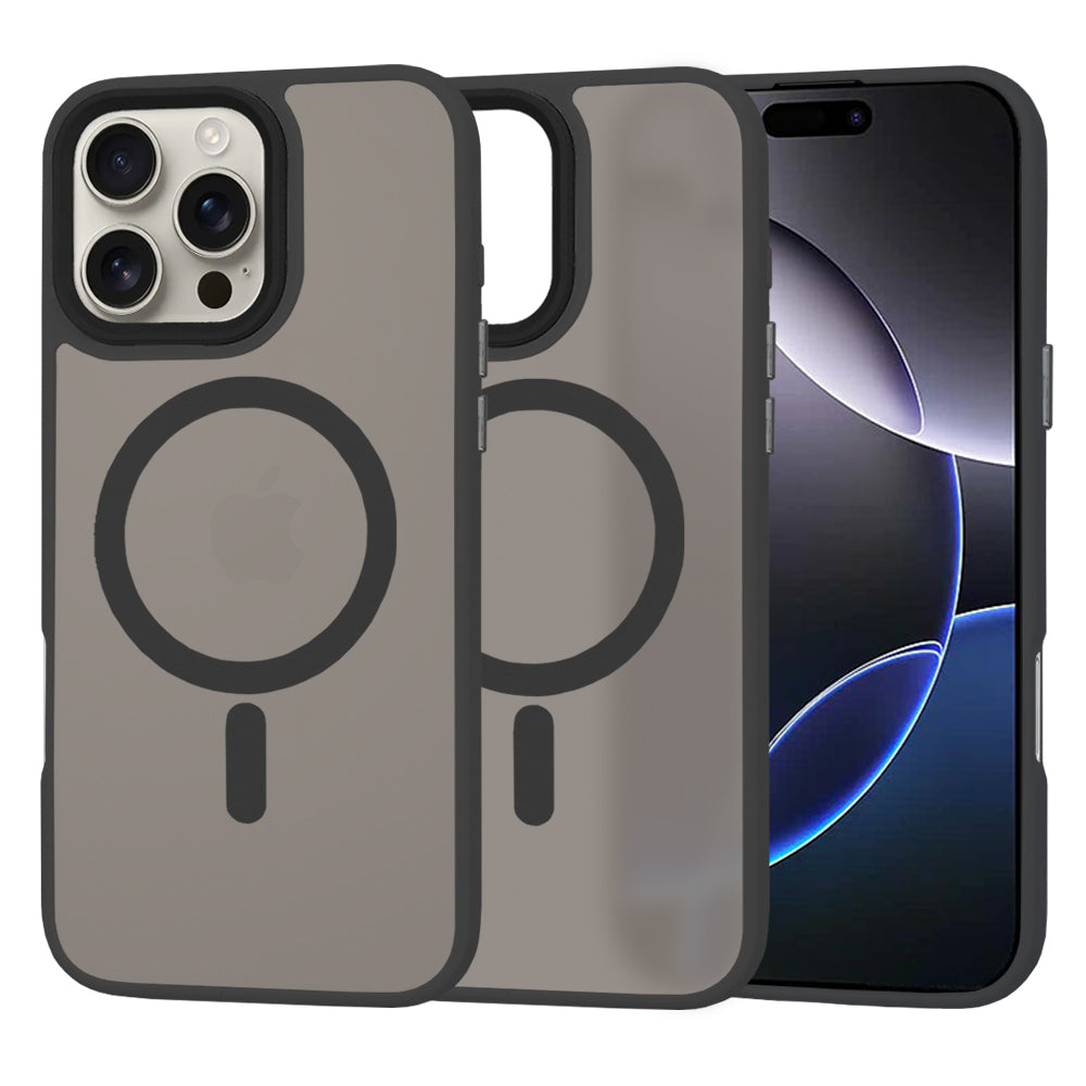 Θήκη MagSafe για Apple iPhone 16 Pro Max, Techsuit, HaloFrost, Μαύρη