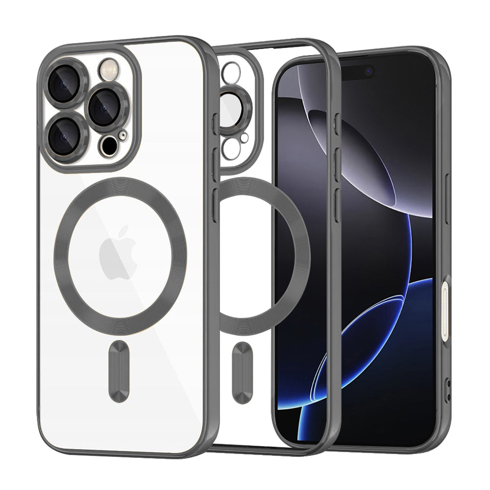 Θήκη MagSafe για Apple iPhone 16 Pro Max, Techsuit, Luxury Crystal, Μαύρο