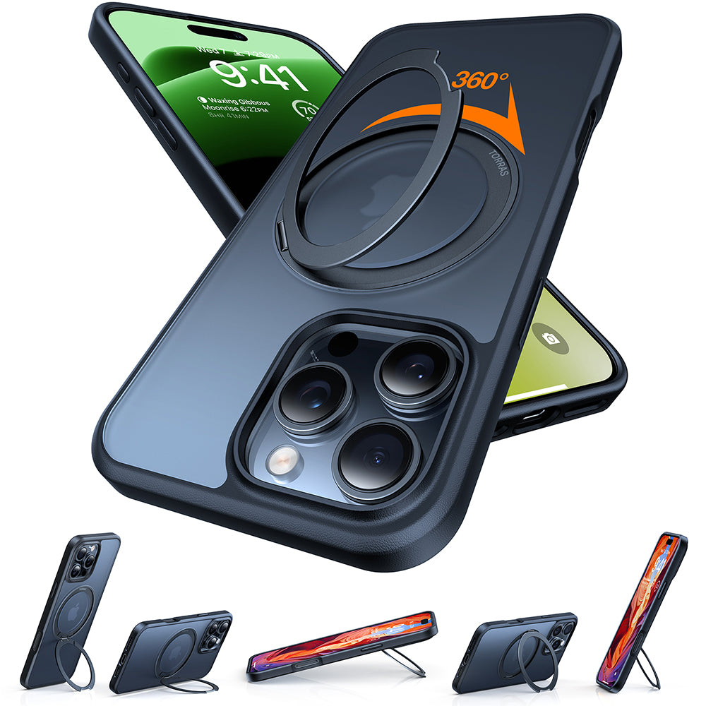 Θήκη MagSafe για Apple iPhone 16 Pro Max, Torras, Ostand Pro, Μαύρη