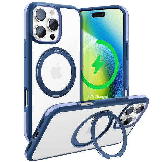 Θήκη MagSafe για Apple iPhone 16 Pro Max, Torras, Ostand R Fusion, Μπλε Ναυτικό