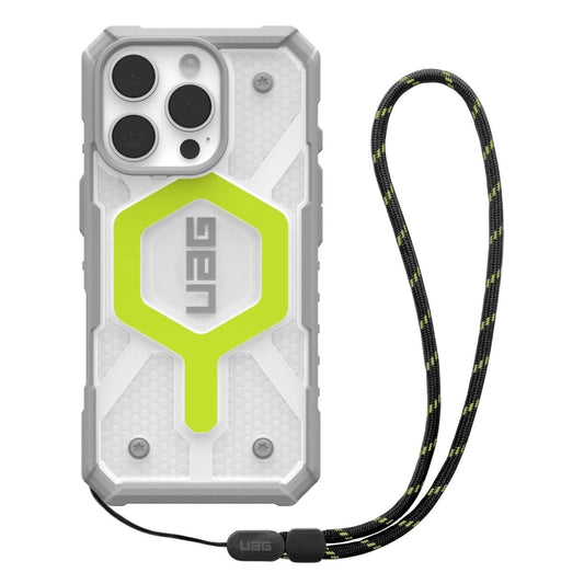 Θήκη MagSafe για Apple iPhone 16 Pro Max, Urban Armor Gear, Pathfinder Clear με κορδόνι, Πράσινο