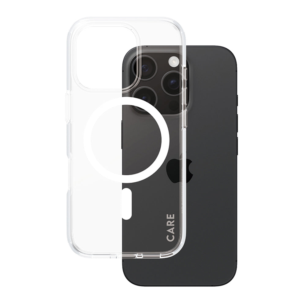 Θήκη MagSafe για Apple iPhone 16 Pro, PanzerGlass, Care Urban Combat, Διαφανής Λευκή