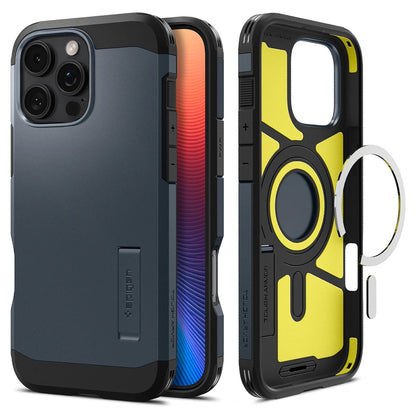 Θήκη MagSafe για Apple iPhone 16 Pro, Spigen, Tough Armor, Μπλε ACS08147