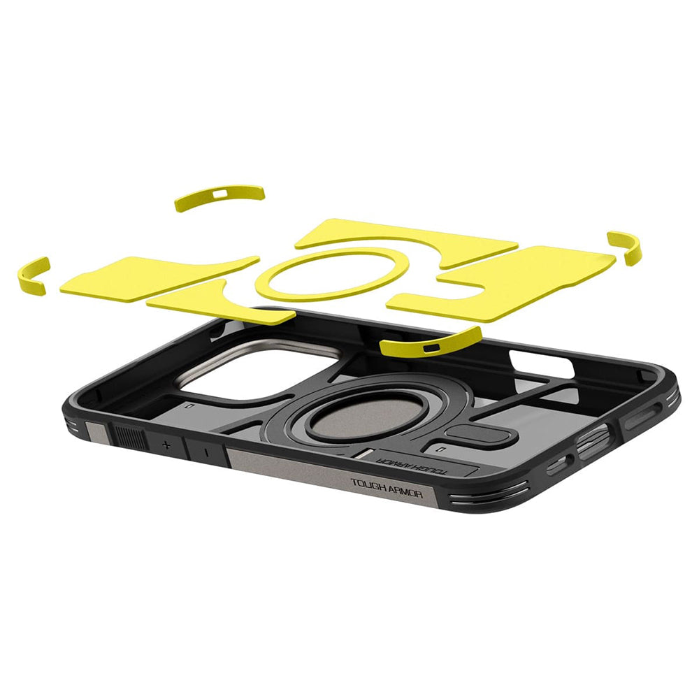 Θήκη MagSafe για Apple iPhone 16 Pro, Spigen, Tough Armor, Γκρι ACS08145