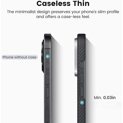 Θήκη MagSafe για Apple iPhone 16 Pro, Techsuit, Αραμιδική Ίνα, Μαύρη