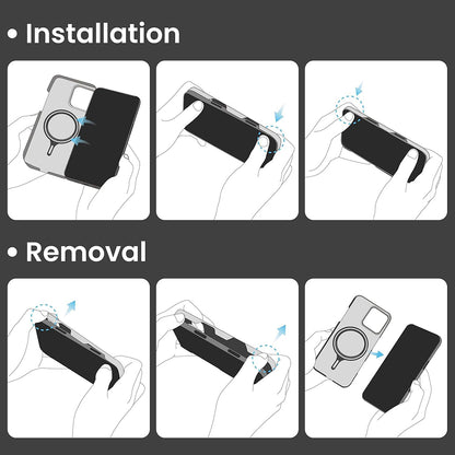 Θήκη MagSafe για Apple iPhone 16 Pro, Techsuit, Αραμιδική Ίνα, Μαύρη