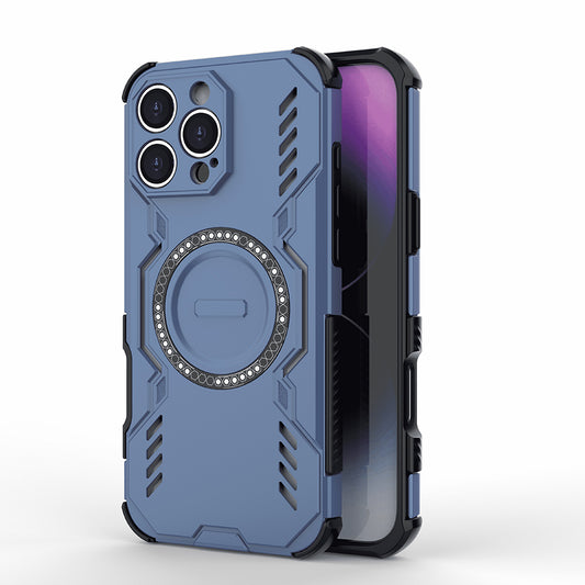 Θήκη MagSafe για Apple iPhone 16 Pro, Techsuit, ArmorMag, Μπλε