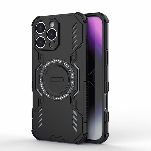 Θήκη MagSafe για Apple iPhone 16 Pro, Techsuit, ArmorMag, Μαύρο