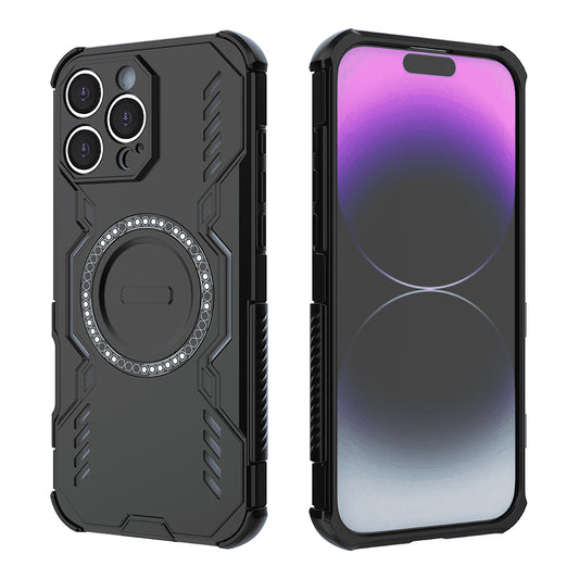 Θήκη MagSafe για Apple iPhone 16 Pro, Techsuit, ArmorMag, Μαύρο