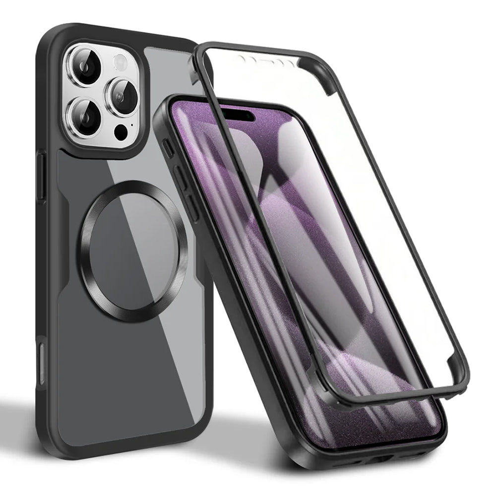 Θήκη MagSafe για Apple iPhone 16 Pro, Techsuit, ColorVerse 360, Μαύρο