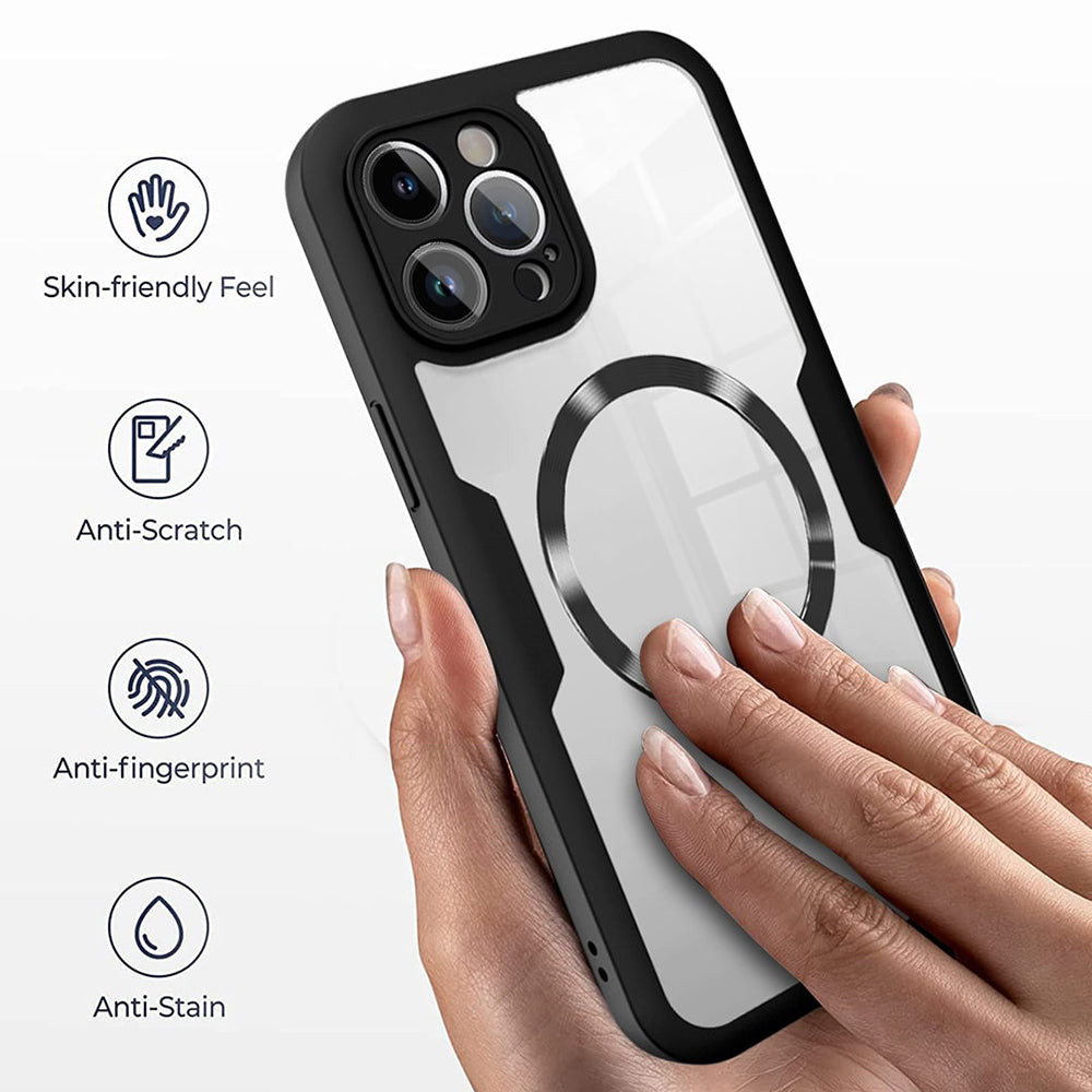 Θήκη MagSafe για Apple iPhone 16 Pro, Techsuit, ColorVerse 360, Μαύρο