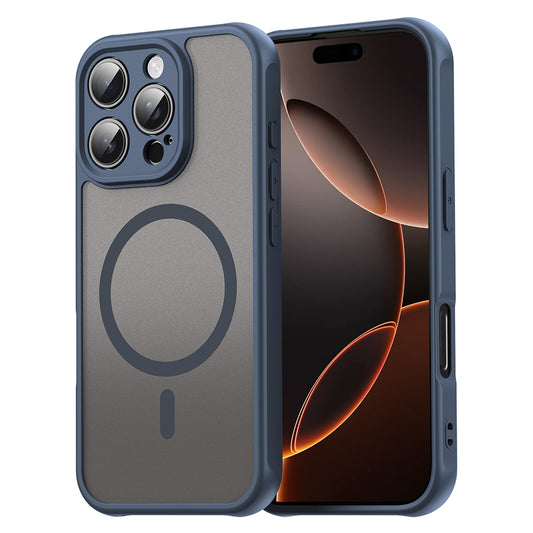 Θήκη MagSafe για Apple iPhone 16 Pro, Techsuit, HaloFrost II, Μπλε Σκούρο