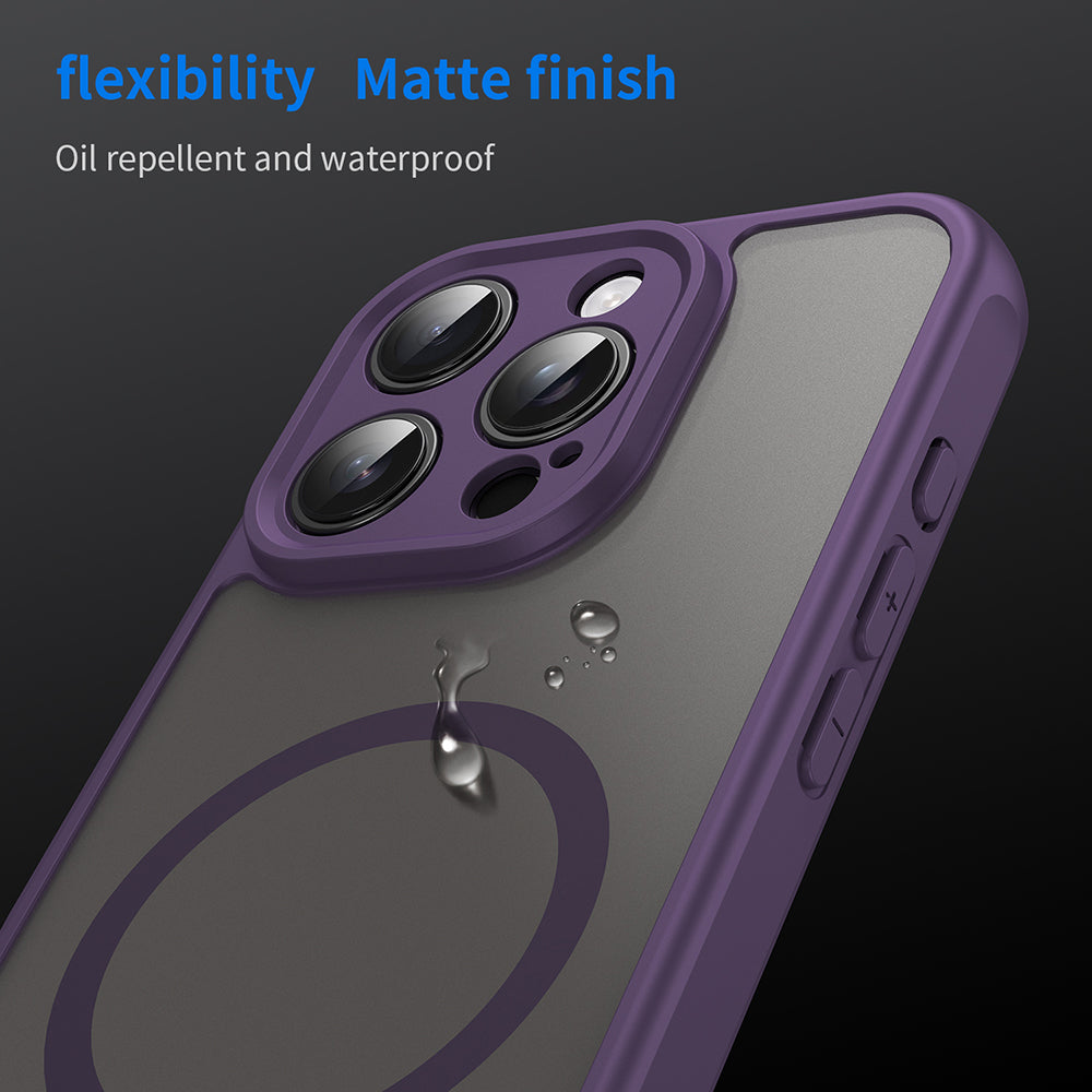 Θήκη MagSafe για Apple iPhone 16 Pro, Techsuit, HaloFrost II, Μωβ