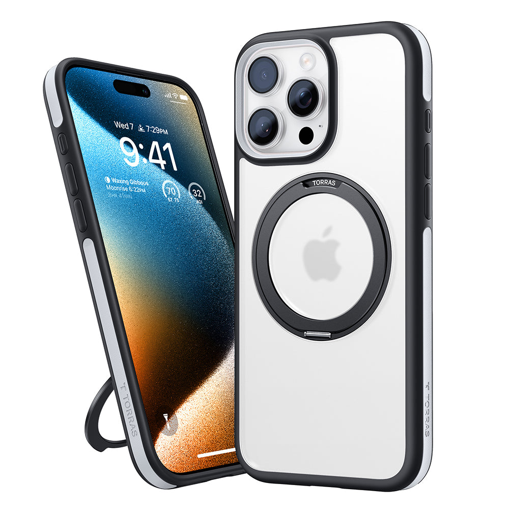 Θήκη MagSafe για Apple iPhone 16 Pro, Torras, Ostand R Fusion, Μαύρη
