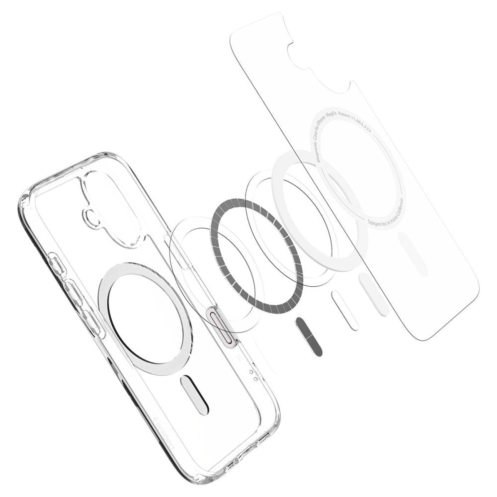 MagSafe Case for Apple iPhone 16, Spigen, Ultra Hybrid T, White ACS09073