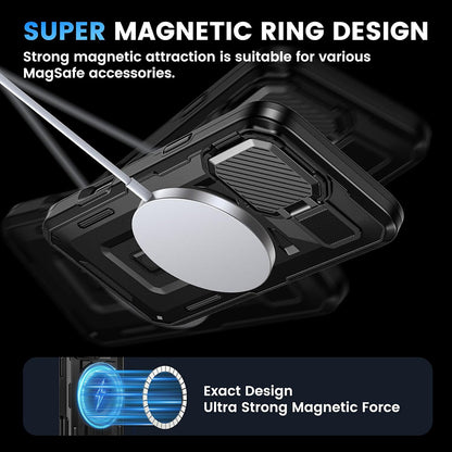 Θήκη MagSafe για Apple iPhone 16, Techsuit, CamVault, Μαύρη