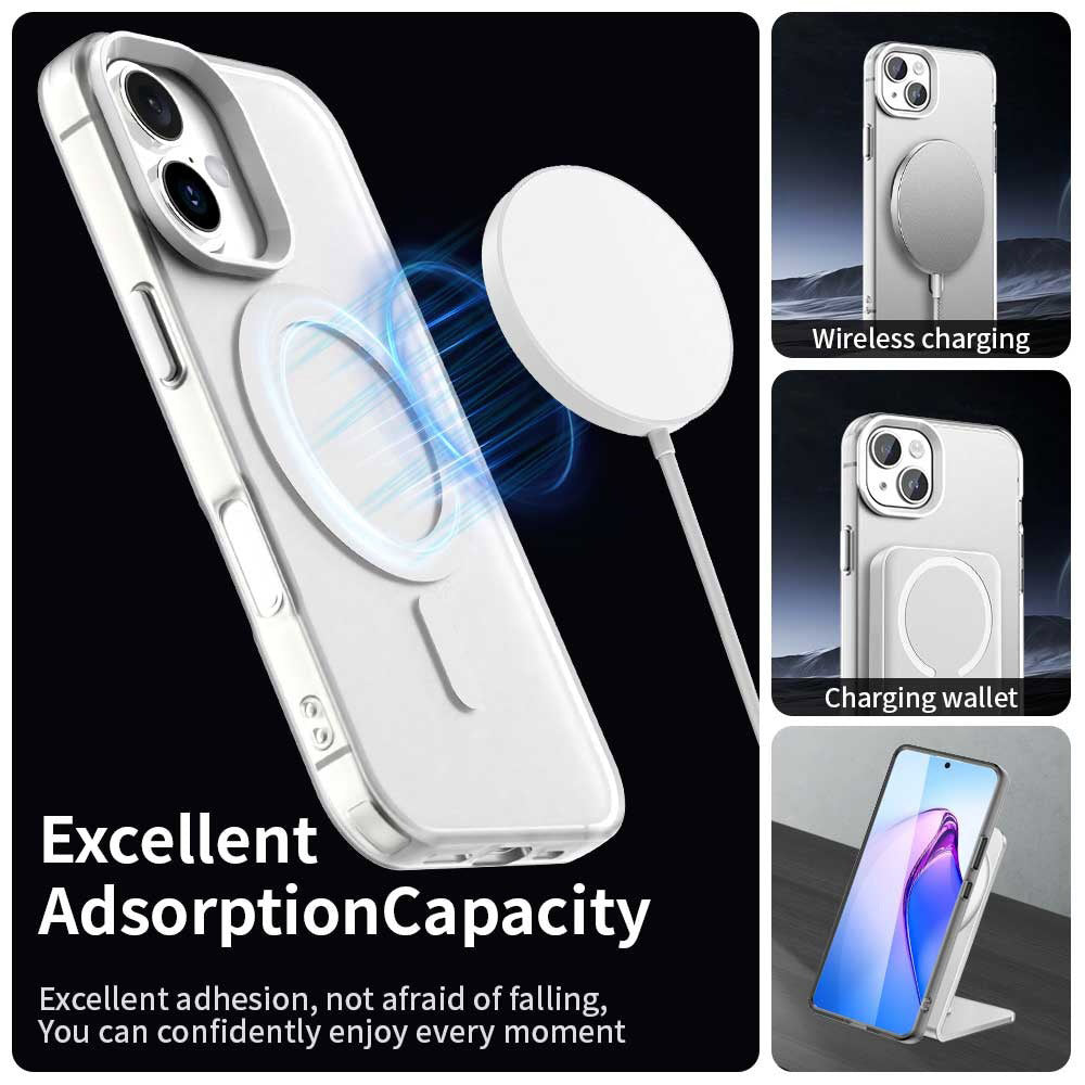 Θήκη MagSafe για Apple iPhone 16, Techsuit, CandyCase, Λευκό